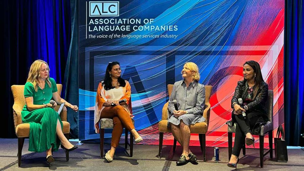 CLI CEO Kristin Quinlan speaking on a panel at ALC 2024.